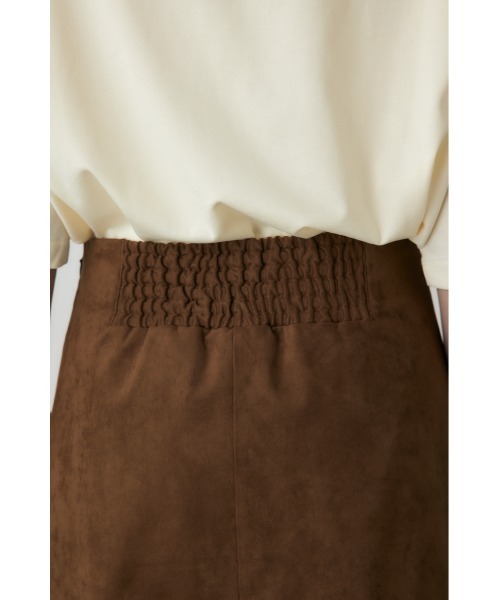 crie conforto（クリーコンフォルト）の「スエードライクミニスカート　冬服（スカート・レディース・ブラック/カーキ/キャメル・FREE）」の10枚目の写真