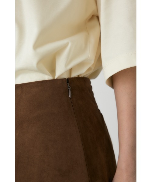 crie conforto（クリーコンフォルト）の「スエードライクミニスカート　冬服（スカート・レディース・ブラック/カーキ/キャメル・FREE）」の11枚目の写真