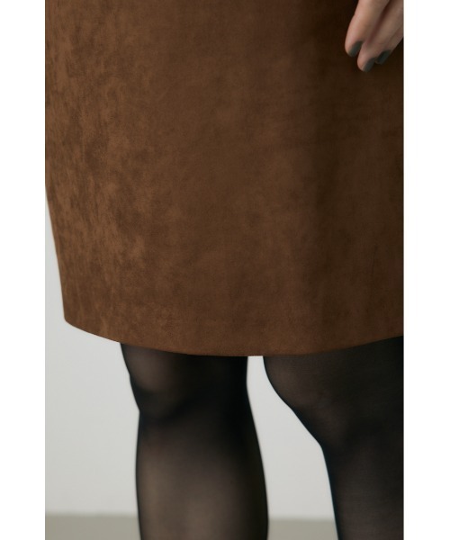 crie conforto（クリーコンフォルト）の「スエードライクミニスカート　冬服（スカート・レディース・ブラック/カーキ/キャメル・FREE）」の12枚目の写真