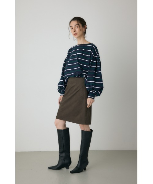 crie conforto（クリーコンフォルト）の「スエードライクミニスカート　冬服（スカート・レディース・ブラック/カーキ/キャメル・FREE）」の14枚目の写真