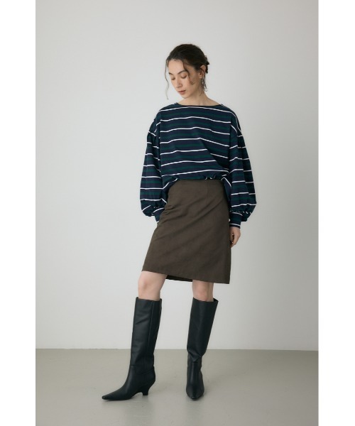 crie conforto（クリーコンフォルト）の「スエードライクミニスカート　冬服（スカート・レディース・ブラック/カーキ/キャメル・FREE）」の15枚目の写真