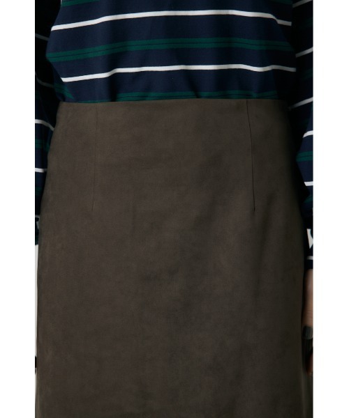 crie conforto（クリーコンフォルト）の「スエードライクミニスカート　冬服（スカート・レディース・ブラック/カーキ/キャメル・FREE）」の19枚目の写真