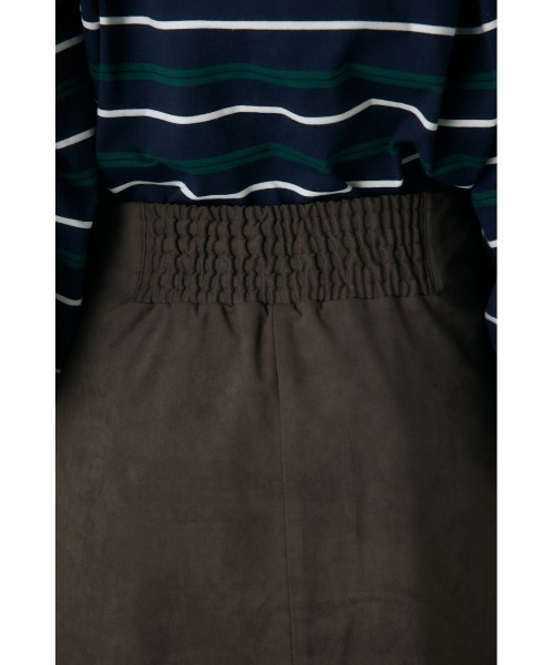 crie conforto（クリーコンフォルト）の「スエードライクミニスカート　冬服（スカート・レディース・ブラック/カーキ/キャメル・FREE）」の20枚目の写真