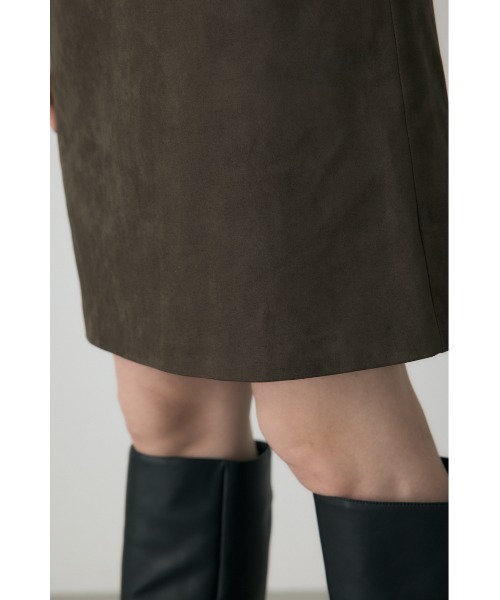 crie conforto（クリーコンフォルト）の「スエードライクミニスカート　冬服（スカート・レディース・ブラック/カーキ/キャメル・FREE）」の22枚目の写真