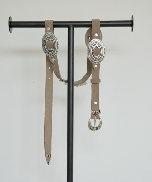 Whim Gazette（ウィムガゼット）の「【Hoaw.】コンチョベルト（ベルト・レディース・ブラック/グレー系その他・FREE）」の2枚目の写真