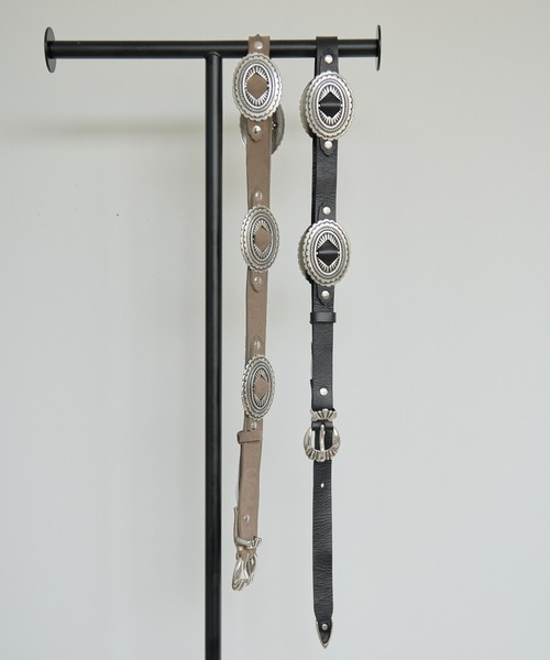 Whim Gazette（ウィムガゼット）の「【Hoaw.】コンチョベルト（ベルト・レディース・ブラック/グレー系その他・FREE）」の5枚目の写真