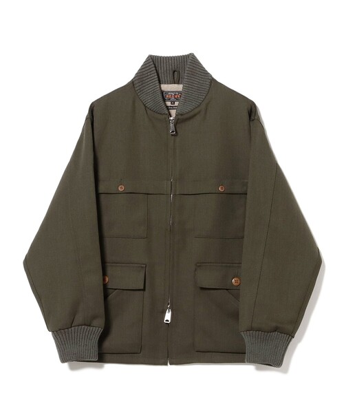 BEAMS PLUS（ビームスプラス）の「ウール エラスティック フィールダー ジャケット（ブルゾン・メンズ・グリーン・L/M/S/XL）」の4枚目の写真