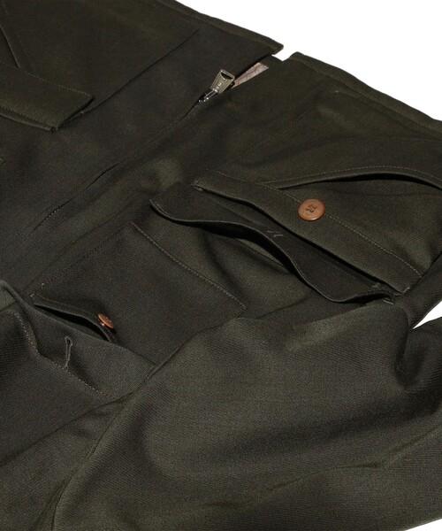 BEAMS PLUS（ビームスプラス）の「ウール エラスティック フィールダー ジャケット（ブルゾン・メンズ・グリーン・L/M/S/XL）」の10枚目の写真