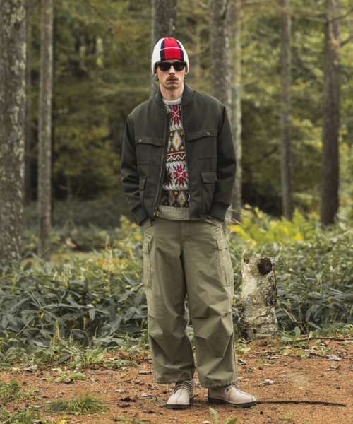 BEAMS PLUS（ビームスプラス）の「ウール エラスティック フィールダー ジャケット（ブルゾン・メンズ・グリーン・L/M/S/XL）」の2枚目の写真