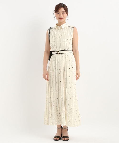 Andemiu(アンデミュウ)の「アソートプリーツワンピース577422(ワンピース・レディース・ネイビー/ブラウン/グレー/オフホワイト/ブラック・FREE)」の16枚目の写真