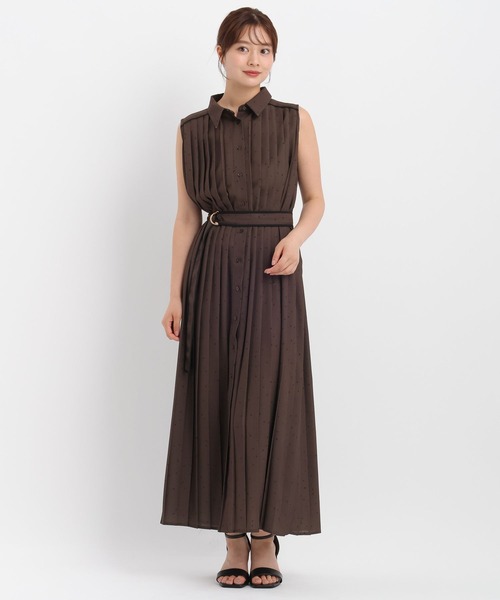 Andemiu(アンデミュウ)の「アソートプリーツワンピース577422(ワンピース・レディース・ネイビー/ブラウン/グレー/オフホワイト/ブラック・FREE)」の22枚目の写真