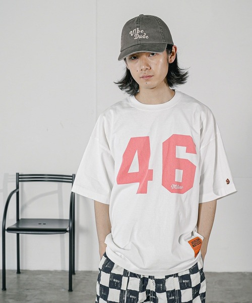 BAYFLOW(ベイフロー)の「フェード刺繍ロゴCAP(キャップ・メンズ・ベージュ/チャコール/グリーン・FREE)」の6枚目の写真