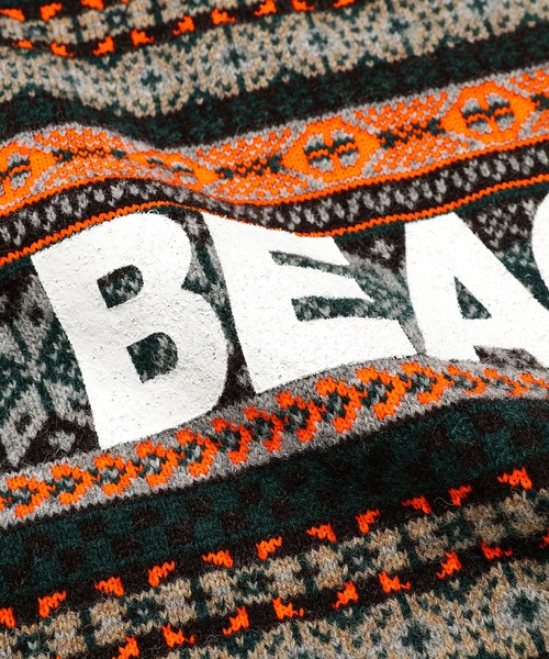 kolor BEACON(カラービーコン)の「25WBM-N02331(ニット/セーター・メンズ・ライトグレー/ブラウン・3/2)」の6枚目の写真