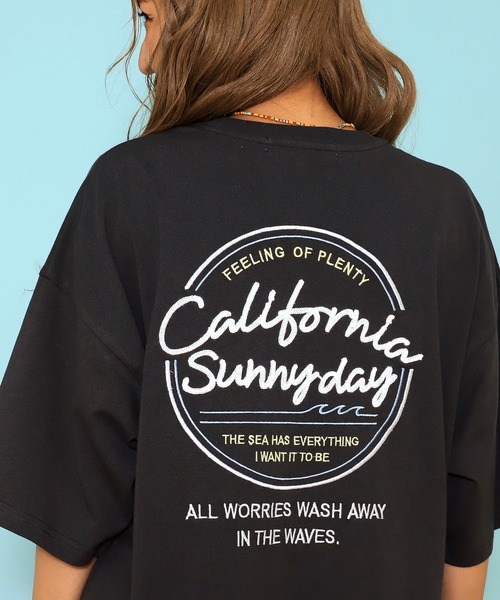 anap mimpi（アナップミンピ）の「サークルロゴ刺繍ビックTシャツ（Tシャツ/カットソー・レディース・オリーブ/オフホワイト/ダークグレー/ライトピンク・FREE）」の15枚目の写真