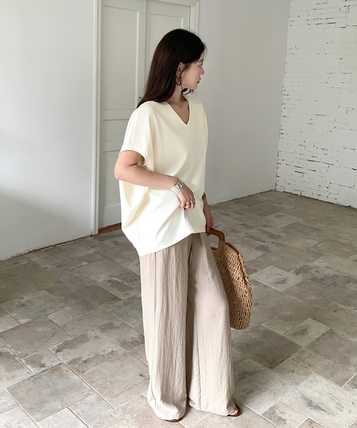 ルグランブルー、コクーン型カットソー AZUL BY MOUSSY | コクーンカットロングスリーブトップス (Tシャツ