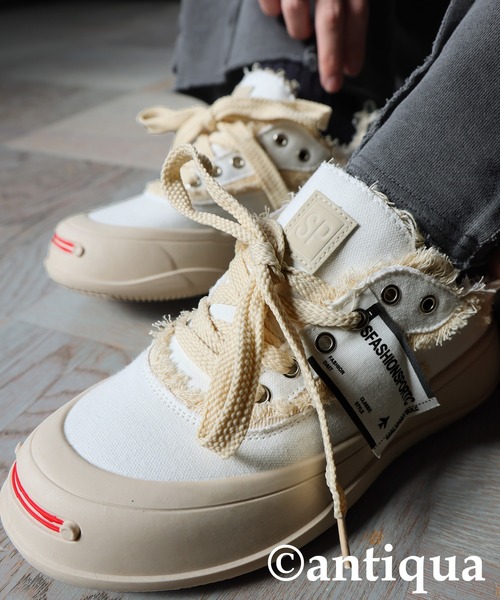 antiqua（アンティカ）の「厚底スニーカー（スニーカー・メンズ・ブラック系その他/ホワイト系その他・40/44/42）」の4枚目の写真