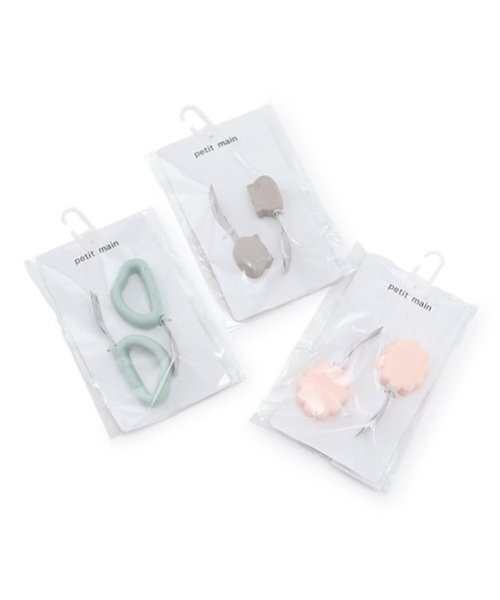 petit main（プティマイン）の「にぎりやすいシリコンカトラリーセット/L（カトラリー・キッズ・モカ/ライトピンク/ライトグリーン・F）」の7枚目の写真