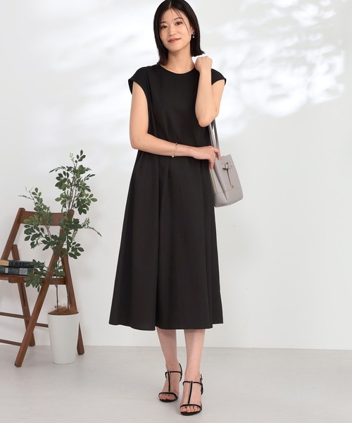 GALLORIA(ギャローリア)の「はっ水 サックワンピース(ワンピース・レディース・ブラック/ブラウン・S/M/L/LL)」の6枚目の写真