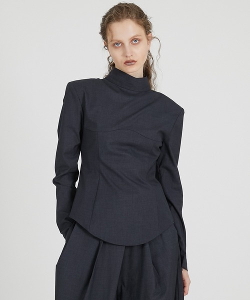 スーチングバックタイトップス / Suiting Back Tie Tops（シャツ