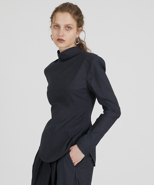 スーチングバックタイトップス / Suiting Back Tie Tops（シャツ