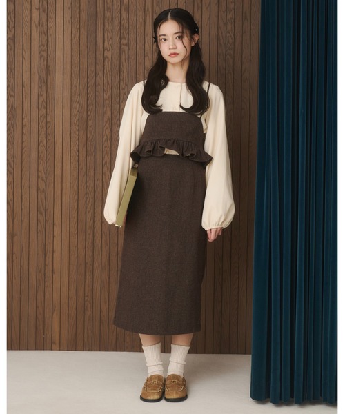 moi tytto（モイテュット）の「【セットアップ可能】フリルビスチェ（その他トップス・レディース・ダークブラウン/ブラウン・FREE）」の3枚目の写真