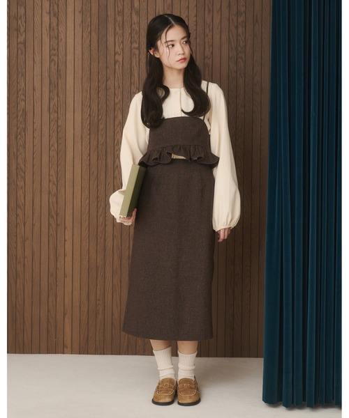 moi tytto（モイテュット）の「【セットアップ可能】フリルビスチェ（その他トップス・レディース・ダークブラウン/ブラウン・FREE）」の12枚目の写真