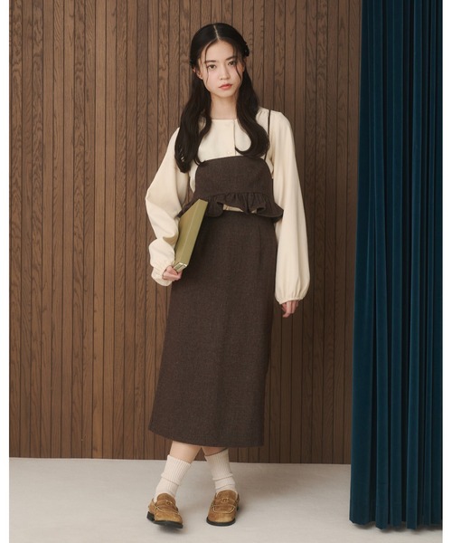 moi tytto（モイテュット）の「【セットアップ可能】フリルビスチェ（その他トップス・レディース・ダークブラウン/ブラウン・FREE）」の13枚目の写真