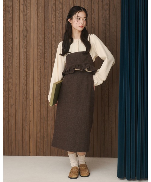 moi tytto（モイテュット）の「【セットアップ可能】フリルビスチェ（その他トップス・レディース・ダークブラウン/ブラウン・FREE）」の14枚目の写真