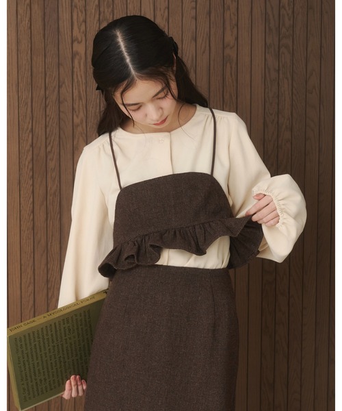 moi tytto（モイテュット）の「【セットアップ可能】フリルビスチェ（その他トップス・レディース・ダークブラウン/ブラウン・FREE）」の16枚目の写真