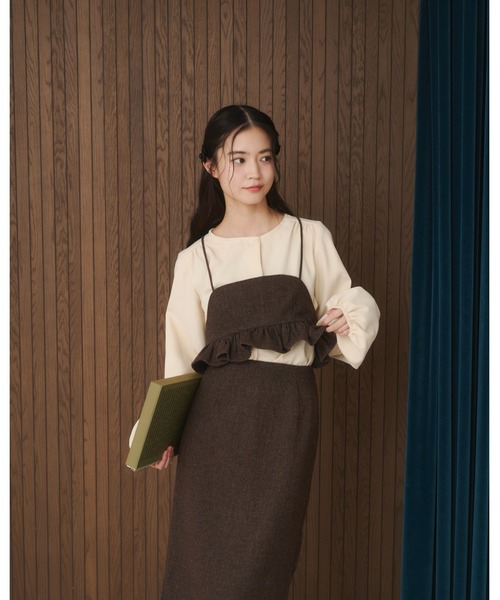 moi tytto（モイテュット）の「【セットアップ可能】フリルビスチェ（その他トップス・レディース・ダークブラウン/ブラウン・FREE）」の18枚目の写真