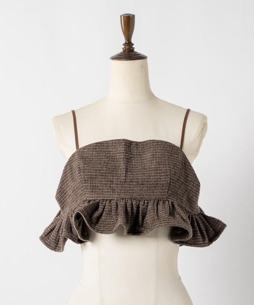 moi tytto（モイテュット）の「【セットアップ可能】フリルビスチェ（その他トップス・レディース・ダークブラウン/ブラウン・FREE）」の22枚目の写真