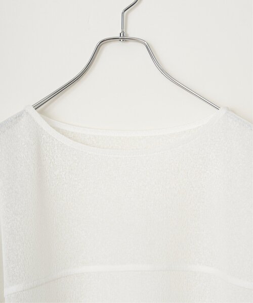 LBC（エルビーシー）の「シアータック切り替えプルオーバー（Tシャツ/カットソー・レディース・ホワイト/ブラック/ブルー・M）」の14枚目の写真