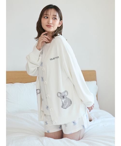 コアラジャガードカーディガン（ルームウェア/パジャマ）｜gelato