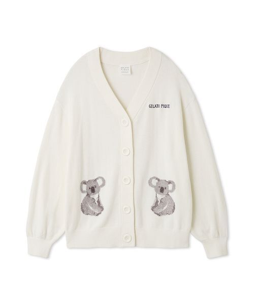 最終値下げ ジェラートピケ コアラジャガードカーディガン コアラジャガードカーディガン（ルームウェア/パジャマ