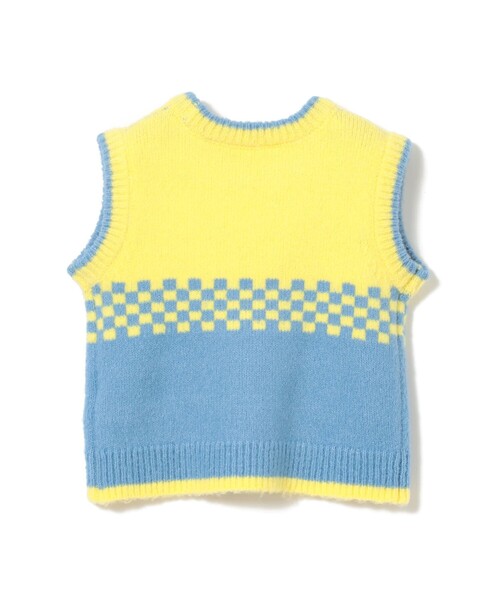 こども ビームス（コドモビームス）の「【別注】LOGAN Knitting Mills / ニット ベスト 2025FW（100～150cm）（ベスト・キッズ・ライム/イエロー・S(100-110cm)/M(120-130cm)/L(140-150cm)）」の9枚目の写真