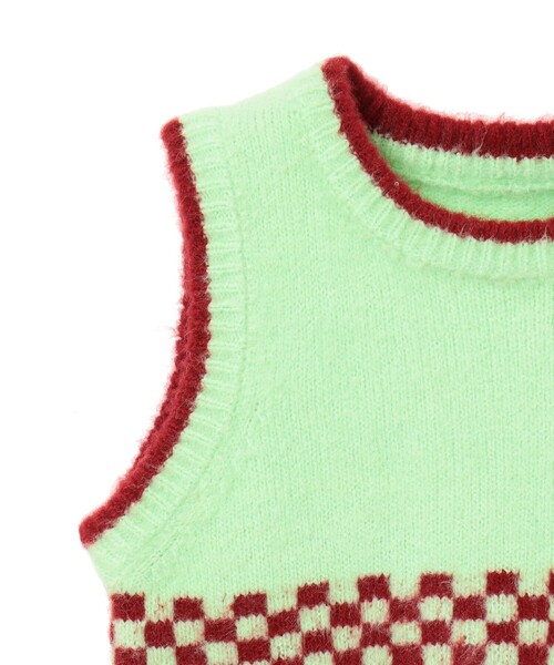 こども ビームス（コドモビームス）の「【別注】LOGAN Knitting Mills / ニット ベスト 2025FW（100～150cm）（ベスト・キッズ・ライム/イエロー・S(100-110cm)/M(120-130cm)/L(140-150cm)）」の22枚目の写真