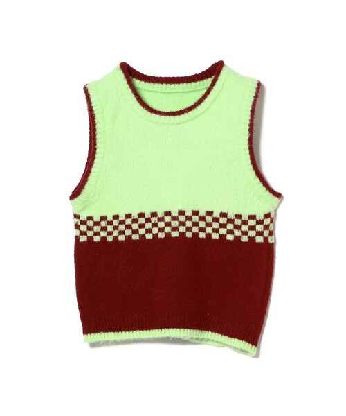 こども ビームス（コドモビームス）の「【別注】LOGAN Knitting Mills / ニット ベスト 2025FW（100～150cm）（ベスト・キッズ・ライム/イエロー・S(100-110cm)/M(120-130cm)/L(140-150cm)）」の19枚目の写真