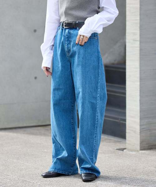 追4 ULTデニムハイライズルーズ5PKT（デニムパンツ）｜OUTDOOR