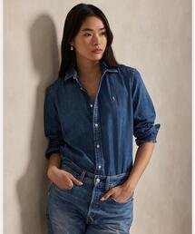 ポロラルフローレン　リラックスドフィット　刺繍ロゴ　長袖リネンシャツXSサイズ. リラックスド フィット リネン シャツ | ラルフ ローレン公式