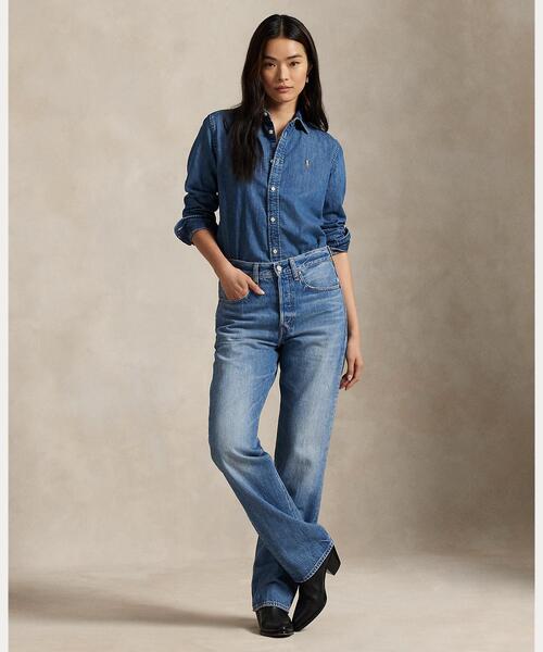 スリム フィット デニム シャツ（シャツ/ブラウス）｜POLO RALPH