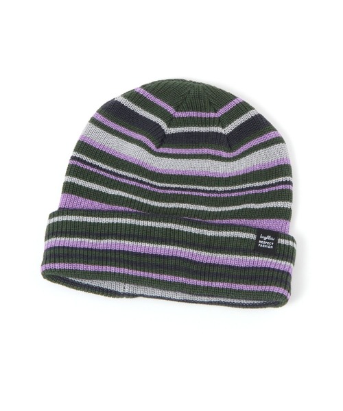 BAYFLOW（ベイフロー）の「マルチボーダーワッチ（ニットキャップ/ビーニー・メンズ・グリーン/ブラウン・FREE）」の18枚目の写真