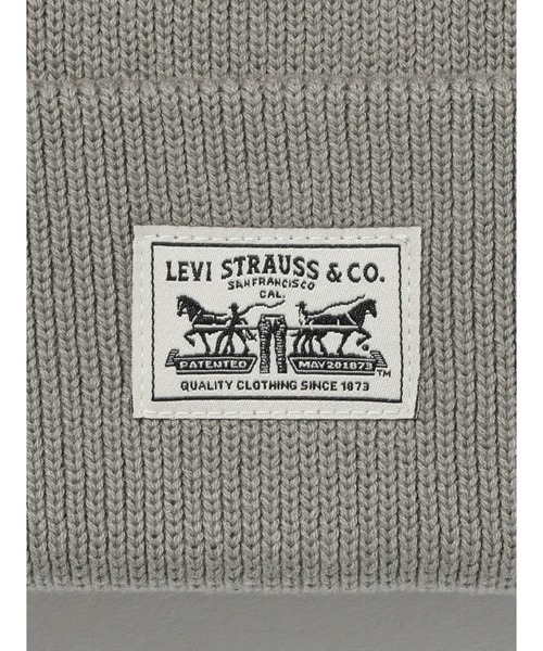 Levi's（リーバイス）の「Levi's/リーバイス バックパッチビーニー（ニットキャップ/ビーニー・メンズ・ベージュ・OS）」の4枚目の写真
