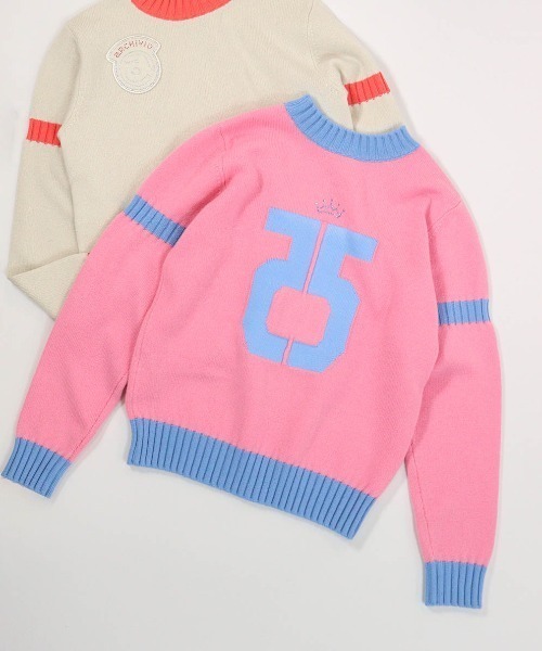 archivio(アルチビオ)の「<LADIES>カシミヤ100%バックロゴニット(ニット/セーター・レディース・イエロー/オレンジ/ホワイト/ピンク・M/S)」の3枚目の写真