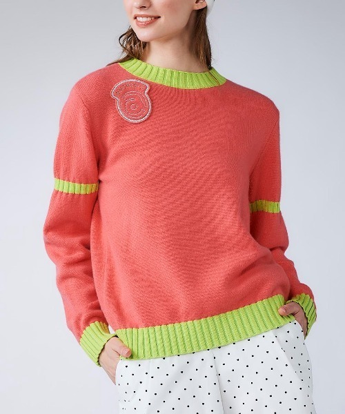 archivio(アルチビオ)の「<LADIES>カシミヤ100%バックロゴニット(ニット/セーター・レディース・イエロー/オレンジ/ホワイト/ピンク・M/S)」の4枚目の写真