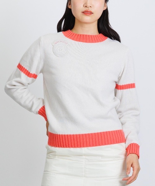 archivio(アルチビオ)の「<LADIES>カシミヤ100%バックロゴニット(ニット/セーター・レディース・イエロー/オレンジ/ホワイト/ピンク・M/S)」の9枚目の写真