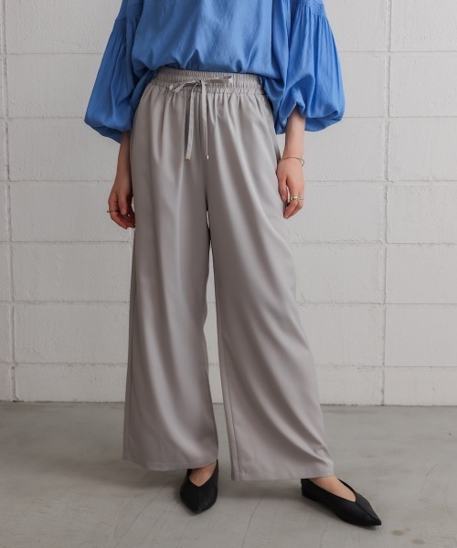 Bou Jeloud（ブージュルード）の「シャイニーリラックスパンツ（その他パンツ・レディース・ブラック/グレー/ホワイト系その他・FREE）」の5枚目の写真