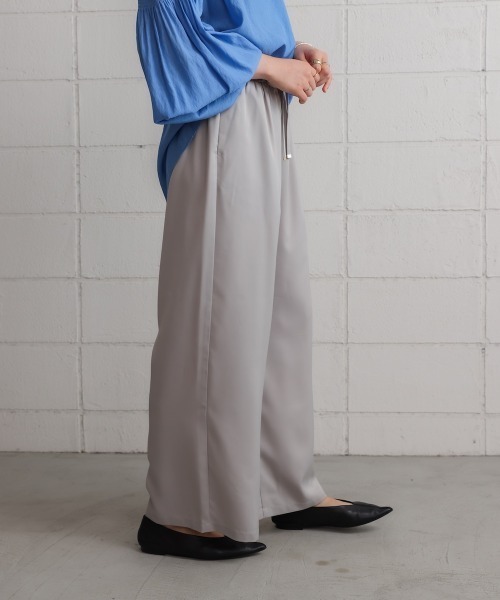 Bou Jeloud（ブージュルード）の「シャイニーリラックスパンツ（その他パンツ・レディース・ブラック/グレー/ホワイト系その他・FREE）」の6枚目の写真