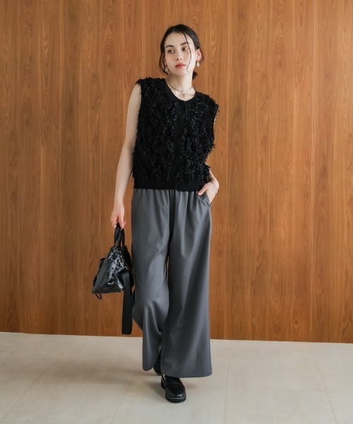 Bou Jeloud（ブージュルード）の「シャイニーリラックスパンツ（その他パンツ・レディース・ブラック/グレー/ホワイト系その他・FREE）」の16枚目の写真