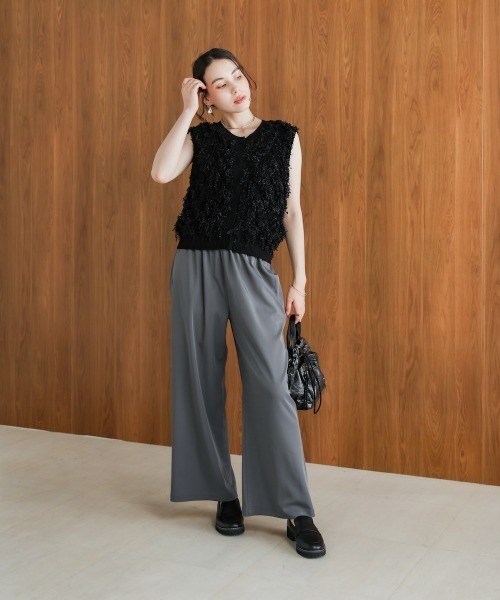 Bou Jeloud（ブージュルード）の「シャイニーリラックスパンツ（その他パンツ・レディース・ブラック/グレー/ホワイト系その他・FREE）」の20枚目の写真