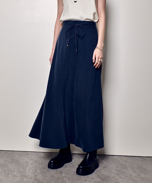 allureville（アルアバイル）の「フィブリルバイヤスナロースカート（スカート・レディース・ベージュ/ネイビー/カーキ・1/2）」の22枚目の写真